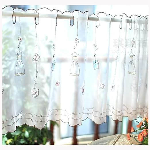 Liduo Half Curtain Short Curtain Cafe Curtains Tailored Kitchen