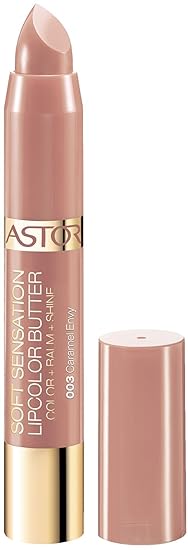Astor Soft Sensation Lipcolor Butter, 003 Caramel Envy, pflegender Lippenstift, 1er Pack (1 x 5 g)