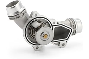 C-TZU Upgrade Aluminium Thermostat Housing Assembly for BMW 323 325 328 330 525 528 530 X3 Z3 Z4 X5 1999-2006 - Replaces 11537509227 11531437040 11531436823