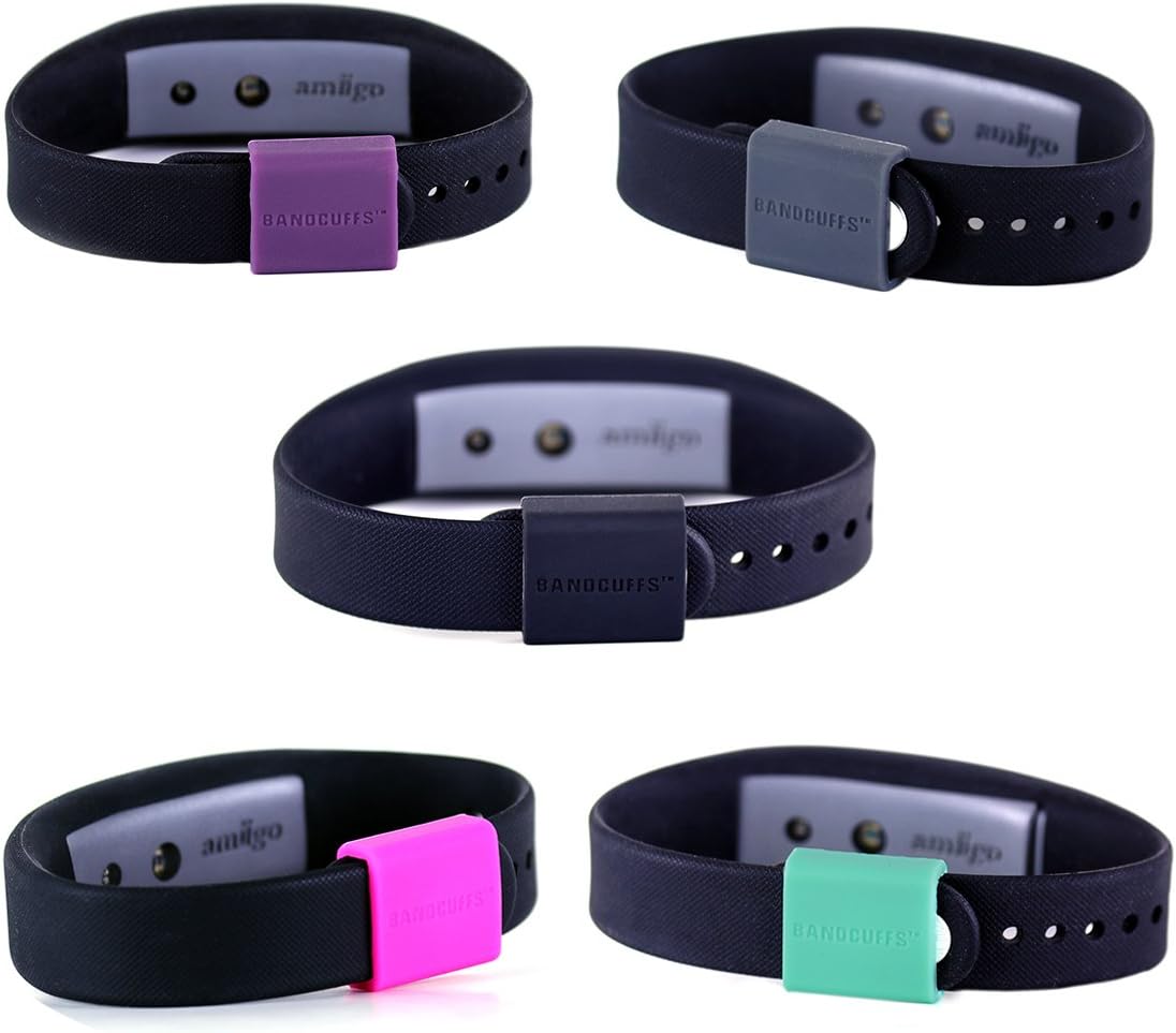 BANDCUFFS Brand Security Loop for AMIIGO Fitness Bands; Select Your Color/Quantity