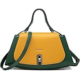 myfriday Women's Crossbody Bag Vegan Leather Trapezoid Handbag Purse, Fashion Shoulder Bag for Daily Use