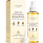 Tape in Extension Remover Spray, Fast Acting Wig Glue Remover &amp; Adhesive Residue Hair Glue Remover, Lace Wigs, Hairpieces &amp; Double Sided Extension Tape in Remover, Gentle on Skin, 4oz/118ml