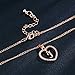 Wintefei Concise Hollowed Heart Alphabet Unisex Necklace Jewelry Neck Chain Pendant Decor