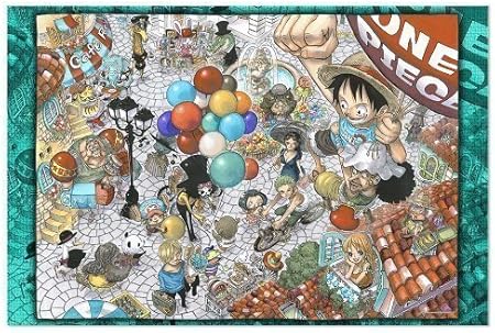 Amazon One Piece ジグソーパズル Straw Hat Crew In The Town Square Jf12 ジグソーパズル おもちゃ
