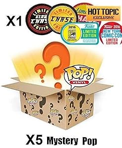 POP Funko Mystery 6 Pack w/ 1 Random Limited Edition Chase - Stylized Vinyl Figure Set New