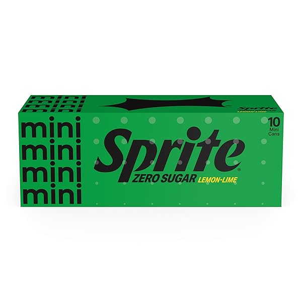 SPRITE ZERO SUGAR LEMON LIME DIET SODA POP SOFT DRINKS, 7.5 FL OZ, 10 PACK