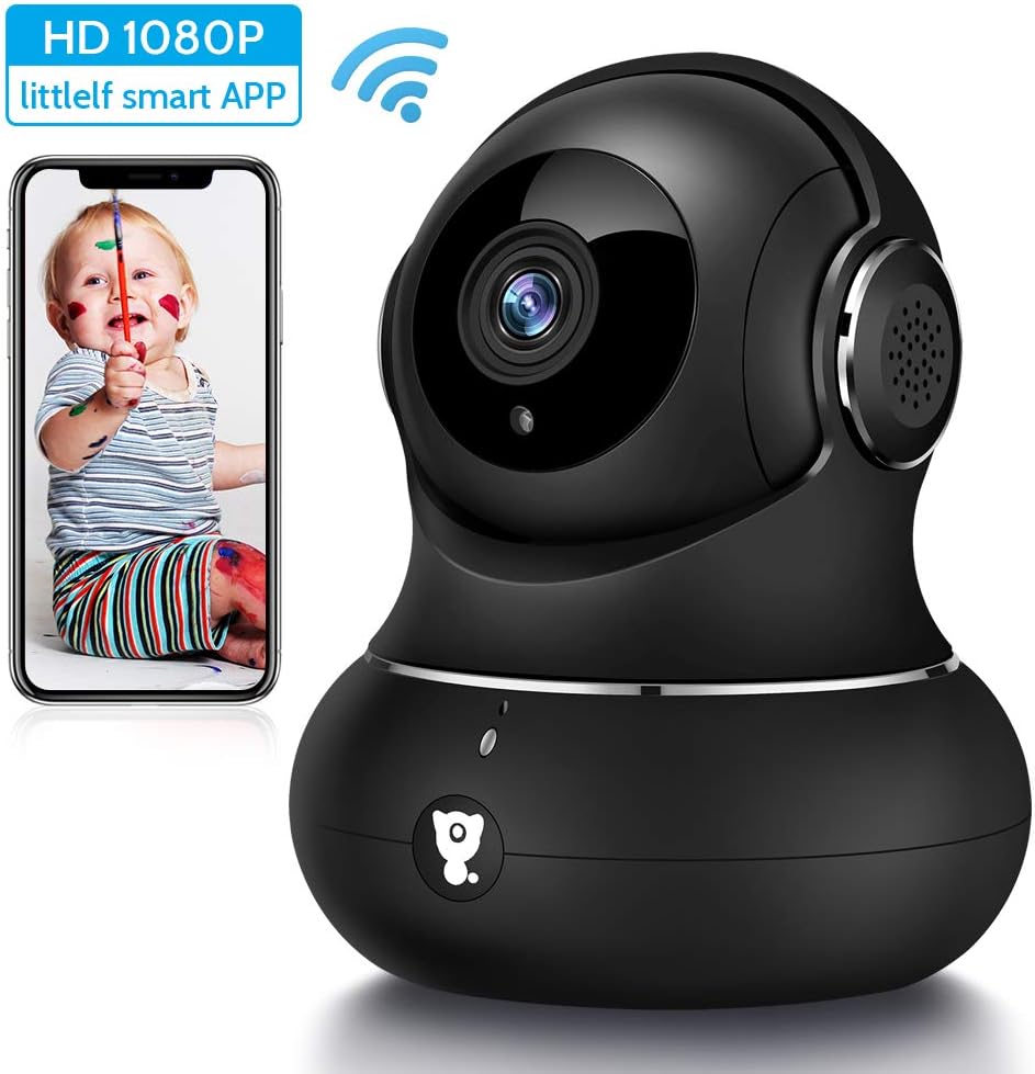 littlelf Wireless Camera Indoor, 1080P Smart Wifi Camera Home Security