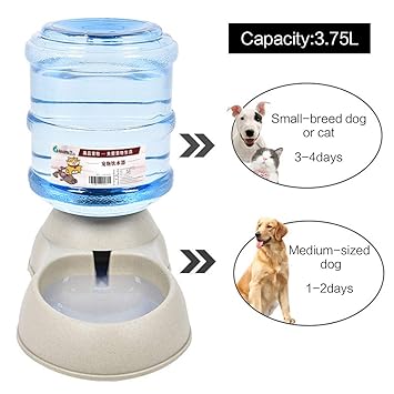 Llani 3 7l Large Capacity Plastic Cat Dog Automatic Feeder Waterer