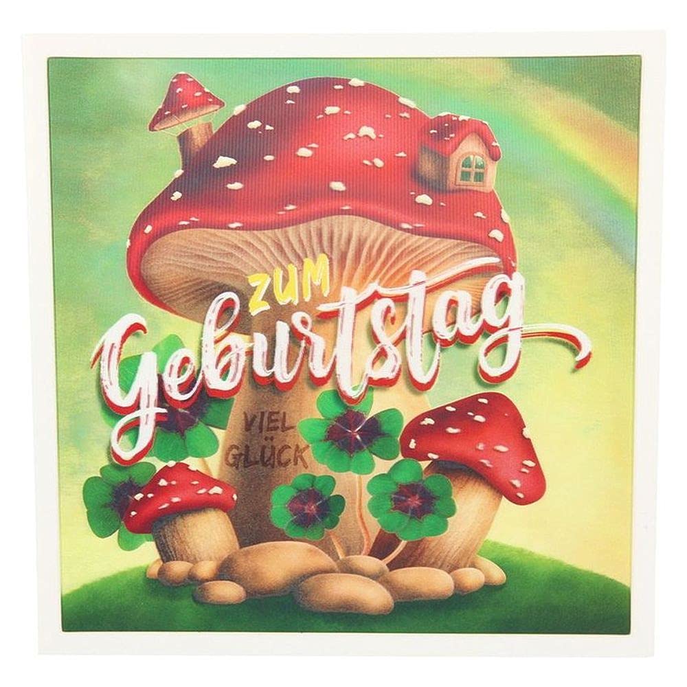 Depesche 5326.027 Greetings Card with 3D Motif Birthday Multi-Coloured