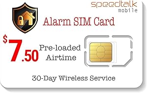 $7.50 Alarm SIM Card for GSM Business/Office/Home Burglar Alarm System & Monitoring Security