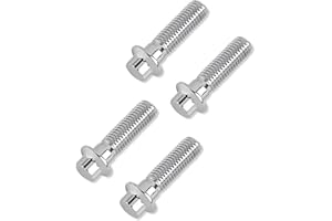 FOVPLUE Front Brake Caliper Mounting Bolts,M10 x1.5 Metric Bolts for 1990-2024 Harley all models,for Sportster Softail Dyna Touring Road Glide Road King Street Electra Glide,Chrome,4XBolts