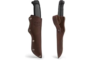 Hide & Drink, Thick Sheath for Mora Knife with Belt Loop, Knife Sheath, Rustic Holster, Camping Accessory, Tactical Case, Full Grain Leather, Handmade