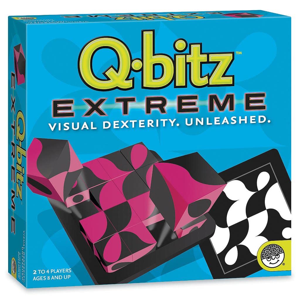 Mindware | Q-bitz Extreme | Miniature Game | Ages 14+ | 2-4 Players | 20 Minutes Playing Time
