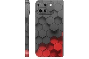 Phone Skin Compatible with Google Pixel 9 Pro Fold - Two-Tone Hex - Premium 3M Vinyl Protective Wrap Decal Cover - Easy to Ap