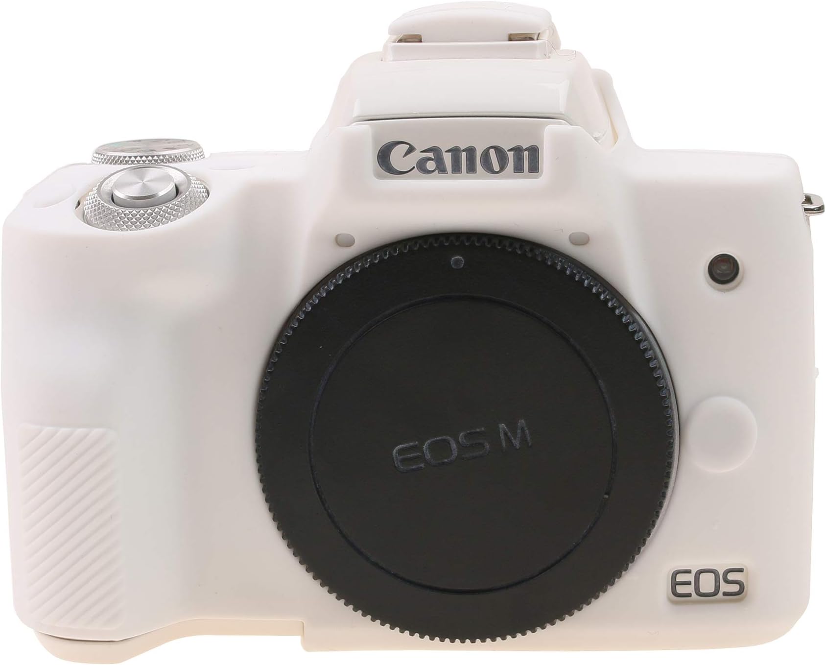 TUYUNG Camera Body Housing Case, Silicone Camera Case Protective Cover for EOS M50 Digital Camera - White