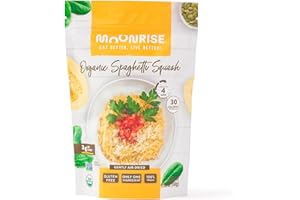 Moonrise Organic Dried Spaghetti Squash | Low-Carb Vegetable Pasta | Gluten-Free | Vegan | Ready in Minutes | Clean Label | 100% Real Squash (Pack of 1, Natural)