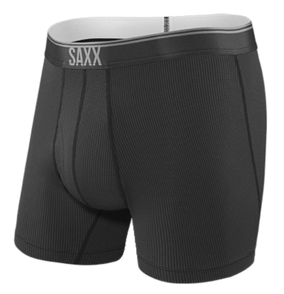 Saxx Underwear Quest 2.0 Men's Boxer Briefs Ballpark Pouch Black X