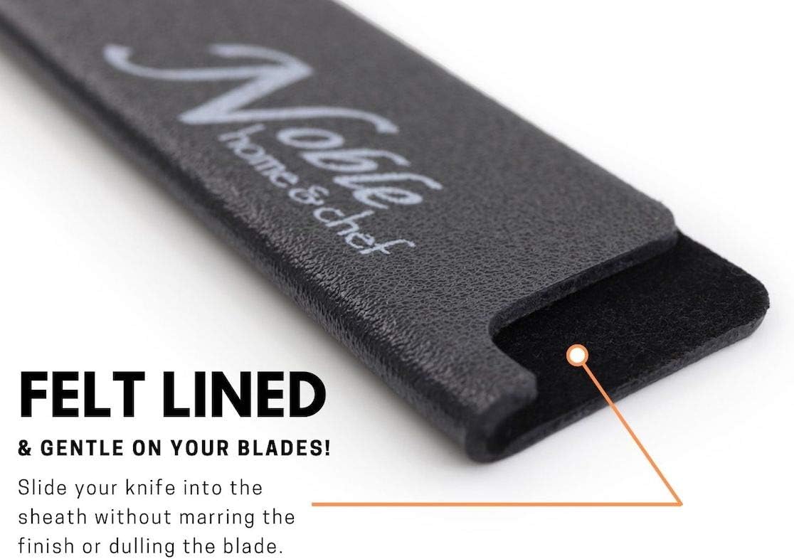 Universal Knife Edge Guard (14") is More Durable, Non-BPA, Gentle on Your Blades, and Long-Lasting. Noble Home & Chef Knife Covers Are Non-Toxic and Abrasion Resistant!: Kitchen & Dining
