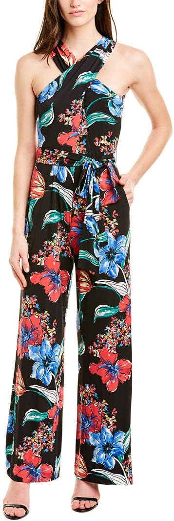 Women's Sleeveless Criss Cross Neck Jumpsuit
