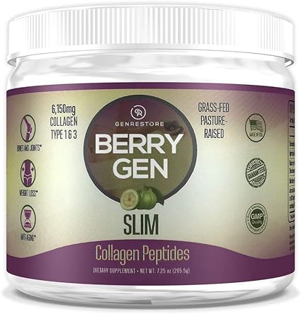Amazon Com Berry Gen Slim Dual Action Collagen Grass Fed Collagen Peptides Weight Loss Easy To Mix Powder 3 Health Personal Care Amazon Com Berry Gen Slim Dual Action Collagen Grass Fed Collagen Peptides Weight Loss Easy To Mix Powder 3 Health Personal Care