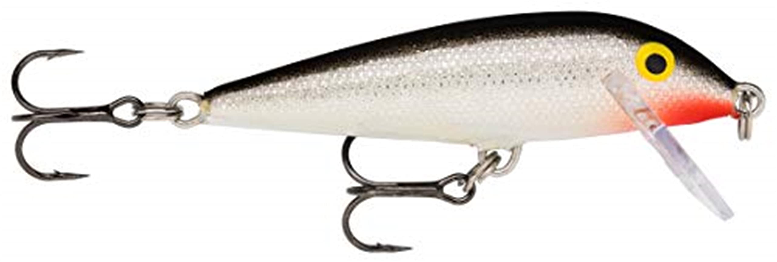 Rapala CountDown Lure with Two No. 5 Hooks, 2.1-3 m Swimming Depth, 9 cm Size, Silver