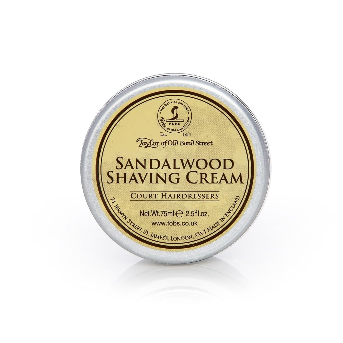 Taylor of Old Bond Street 75ml Sandalwood Shaving Cream Bowl