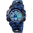 Dayllon Boys Watch,Kids Watch for 3-15 Year Old Boys,Digital Sport Outdoor Multi Function Waterproof with LED Alarm Calendar Analog Watch for Kids - Kids Gifts