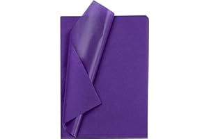 RUSPEPA Gift Wrapping Tissue Paper - Purple Tissue Paper for Gift Wrap, Art Crafts, DIY, Pack Bags, Birthday, Wedding and More - 19.5 x 27.5 inches - 25 Sheets