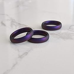 Knot Theory Cosmic Purple Silicone Ring for Men