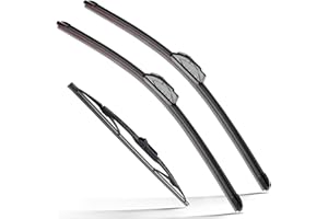 RAINTOK Windshield Wiper Blades Replacement for 2017-2023 GMC Acadia Original Factory Quality Front Rear Wipers Blade Set for My Car - 24" 20" 10" (Pack of 3)