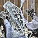 DAZONGE Fake Spider Web (32 Extra Spiders) for DIY Halloween Decorations Indoor/Outdoor