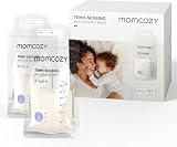 momcozy 120 PCS Breast Milk Storage Bags 6oz Temp-Sensing No-Leak