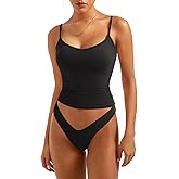 SUUKSESS Women Sexy V Neck Tank Tops Y2K Going Out Top Fitted Basic Cami Shirts