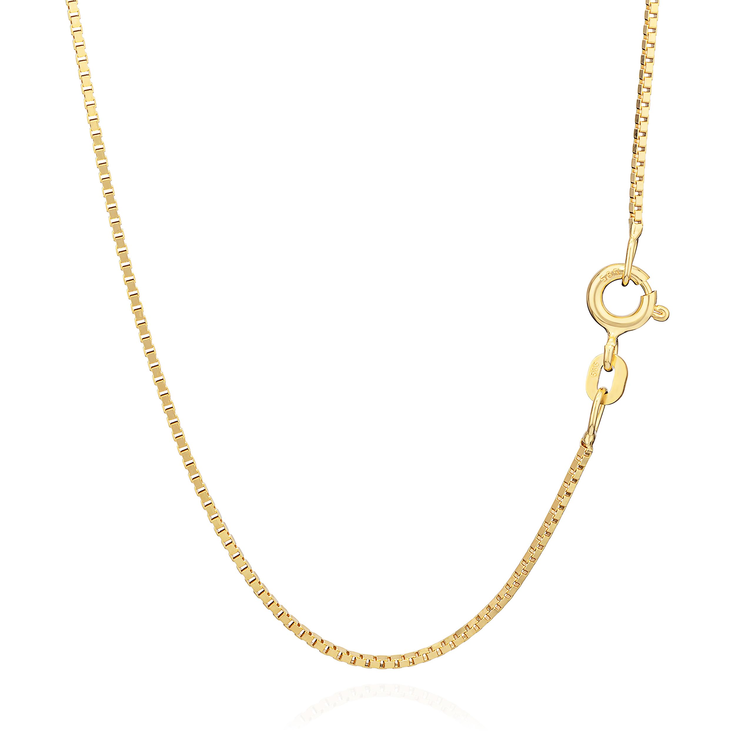 NKlaus 42cm Venetian gold chain 0,9mm Venetian chain 2,65g chain 9367