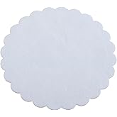 Regency Wraps Fabric Coasters 12 Pack, for Water Glasses, Wine Glasses, Coffee Mugs and More, Elegant, Absorbent Yet Disposable, Goblet Cover, 4.25 Diameter