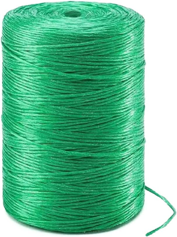 Garden String 200metre Twine Rope Heavy Duty green For Crafts Bakers Craft Cord For Crafting Binding Wrapping Packing Floristry Reel Christmas Floral Gardening Gifts Baler Roll (200M, 1)