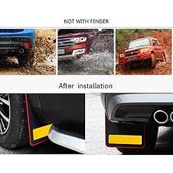 2 Pcs Car Mud Flaps Reflective Soft Rubber Splash