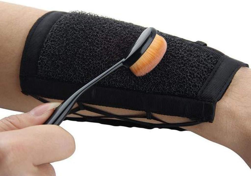 Makeup Brushes Color Removal Cleaner Sponge & Armband More Easy to Switch or Remove Color from Your Brush - Color Switch Proband (Black)