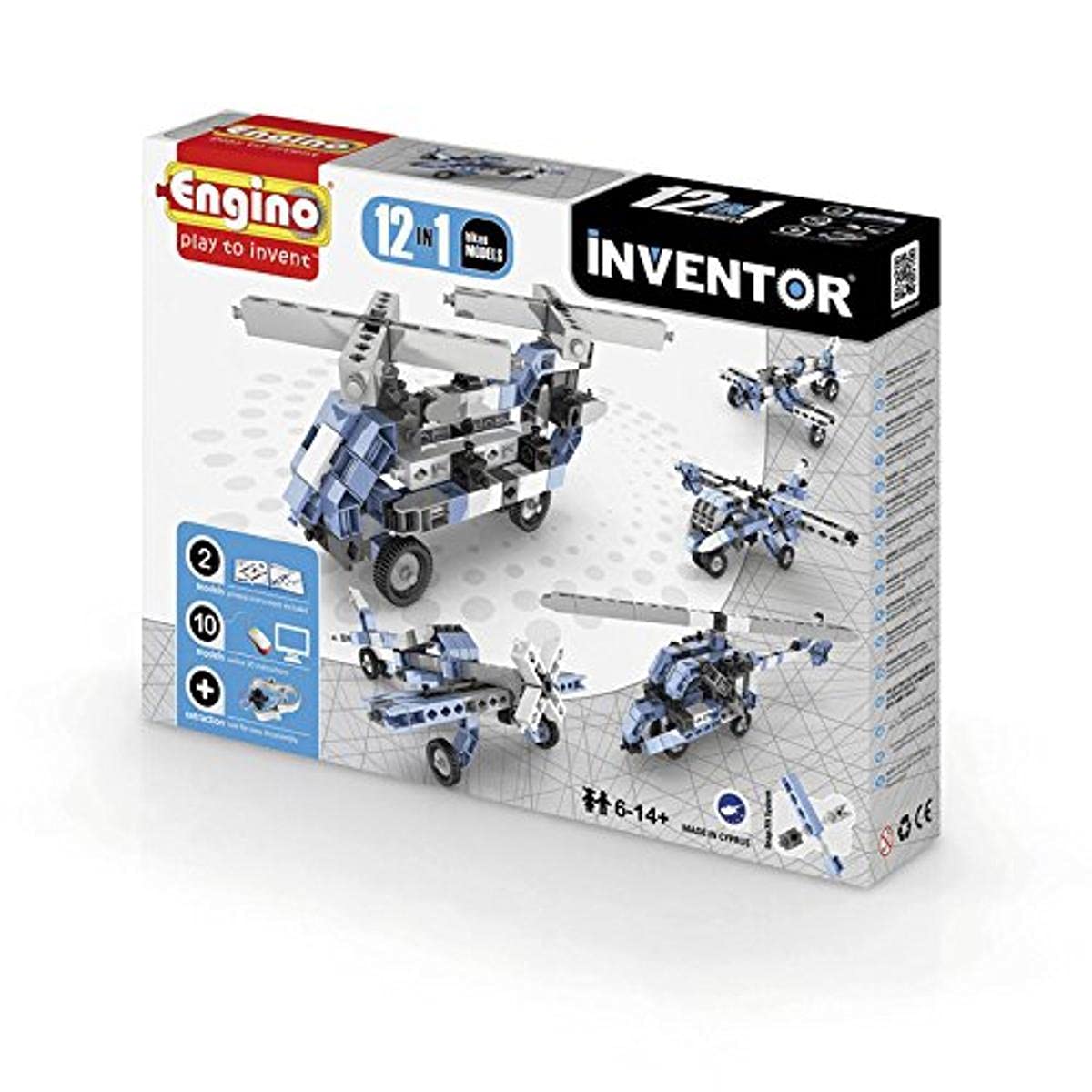 Engino-INVENTOR V-1233 Construction Kit 12 in 1 Aircraft
