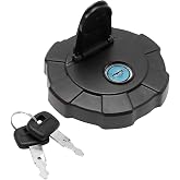 Fuel Cap Excavator Diesel Tank Cover with 2 Keys Replacement for Kubota Skid Steer Loader SVL75-2 SVL90-2 SVL95-2 KX41-3 KX91-3S KX91-3S2 U35-4 U35-S2 U45S U45ST U55 Replace# RD411-51122 411-51122