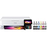 Epson EcoTank Photo ET-8550 Wireless Wide-format Color All-in-One Supertank Printer with Scanner Copier, Ethernet and 4.3-inch Colorfull Touchscreen