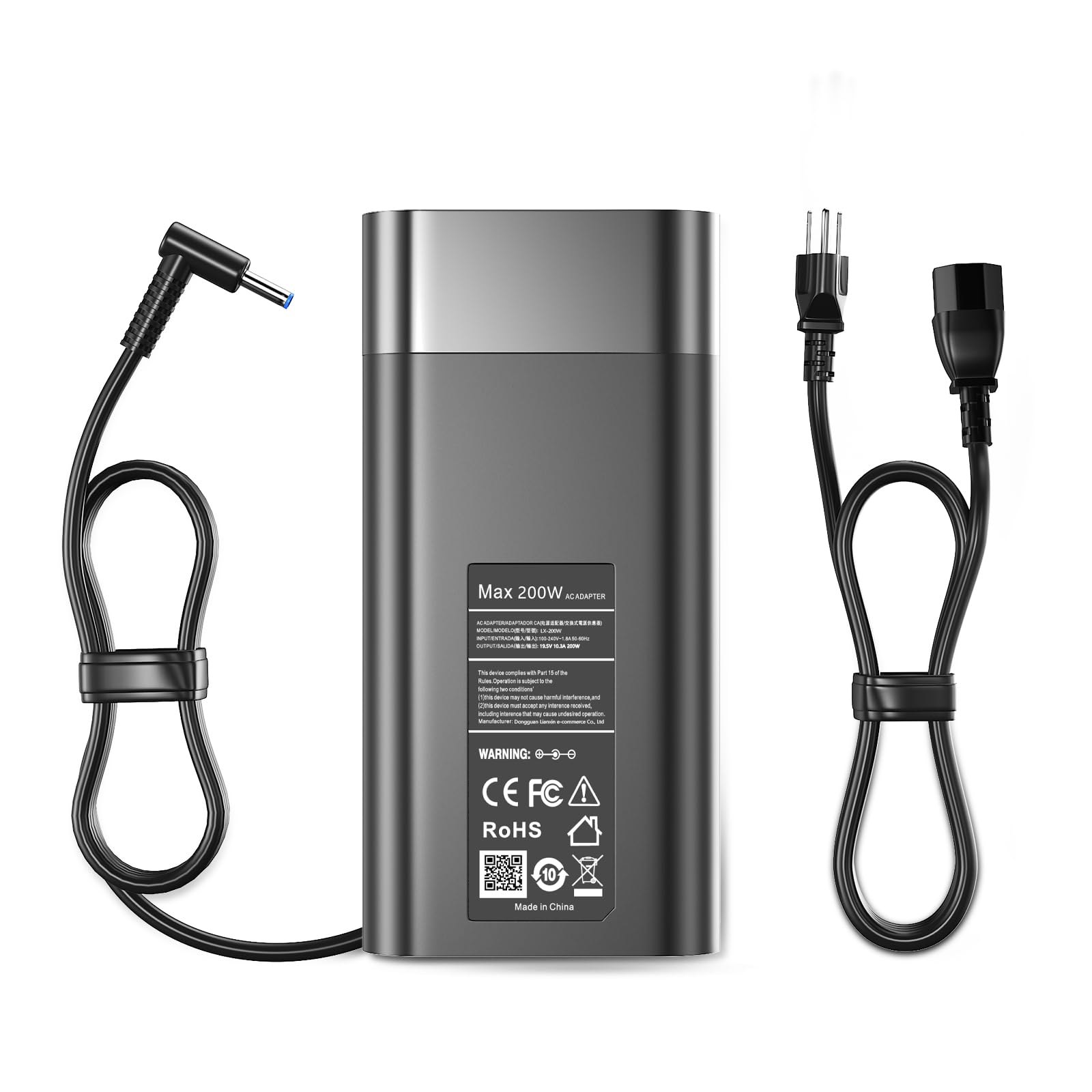 Photo 1 of GERVGHS 200W Laptop Charger Compatible with HP Victus Charger Victus 15 16 17 Omen Pavilion Gaming 15 16 17 ZBook 17 15 15u Studio G9 G10 G4 G5 G6 G7 G8 Envy 15 15u 2020 TPN-DA10 Power Cord