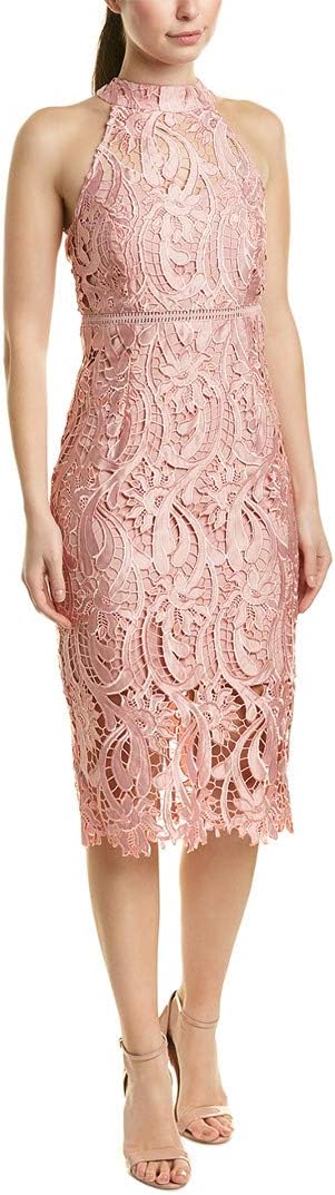 bardot isa lace halter dress