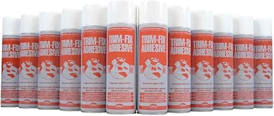 Trim Fix 12x 500ml High Temp Adhesive Spray Van Lining Headlining Automotive