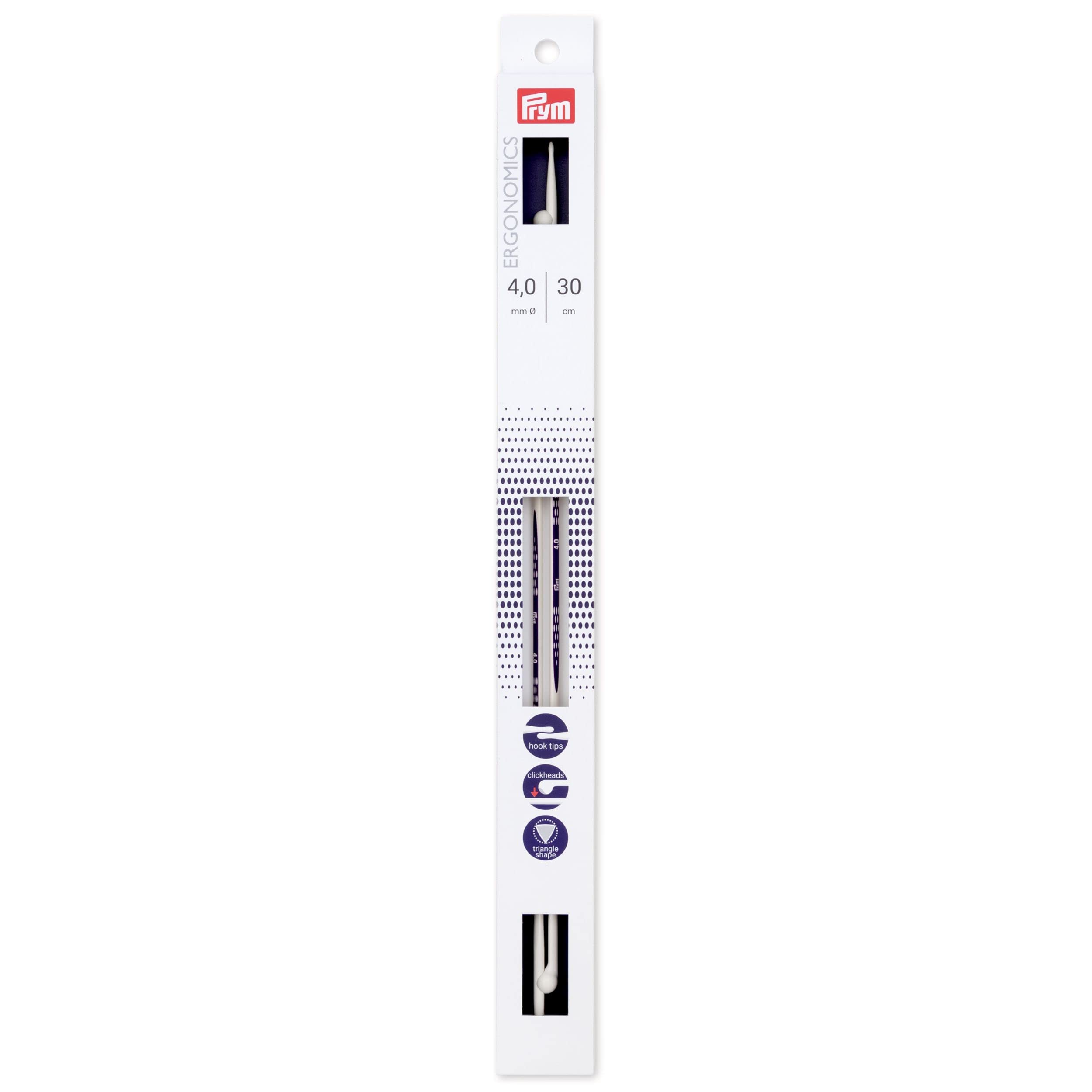 Prym 190 304 Single-Point Ergonomic Knitting Needle 4mm/30cm