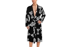 You Can Trust Me I'm A Pilots Mens Robe Nightgown Lightweight Knee Long Bath Robe Spa Bathrobe Loungewear