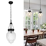 Black Pendant Lights Kitchen Island, Glass Vintage