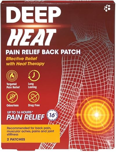 Deep Heat Well Extra Large Patch for Back Pain – 2 Count