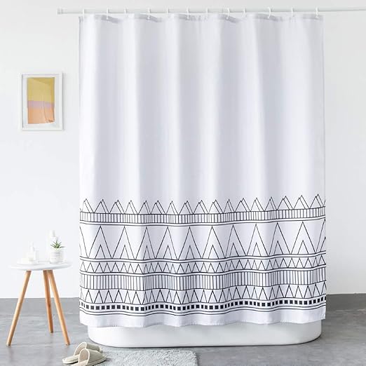 Amazon Com Lanmeng Extra Long Fabric Shower Curtain Elegance