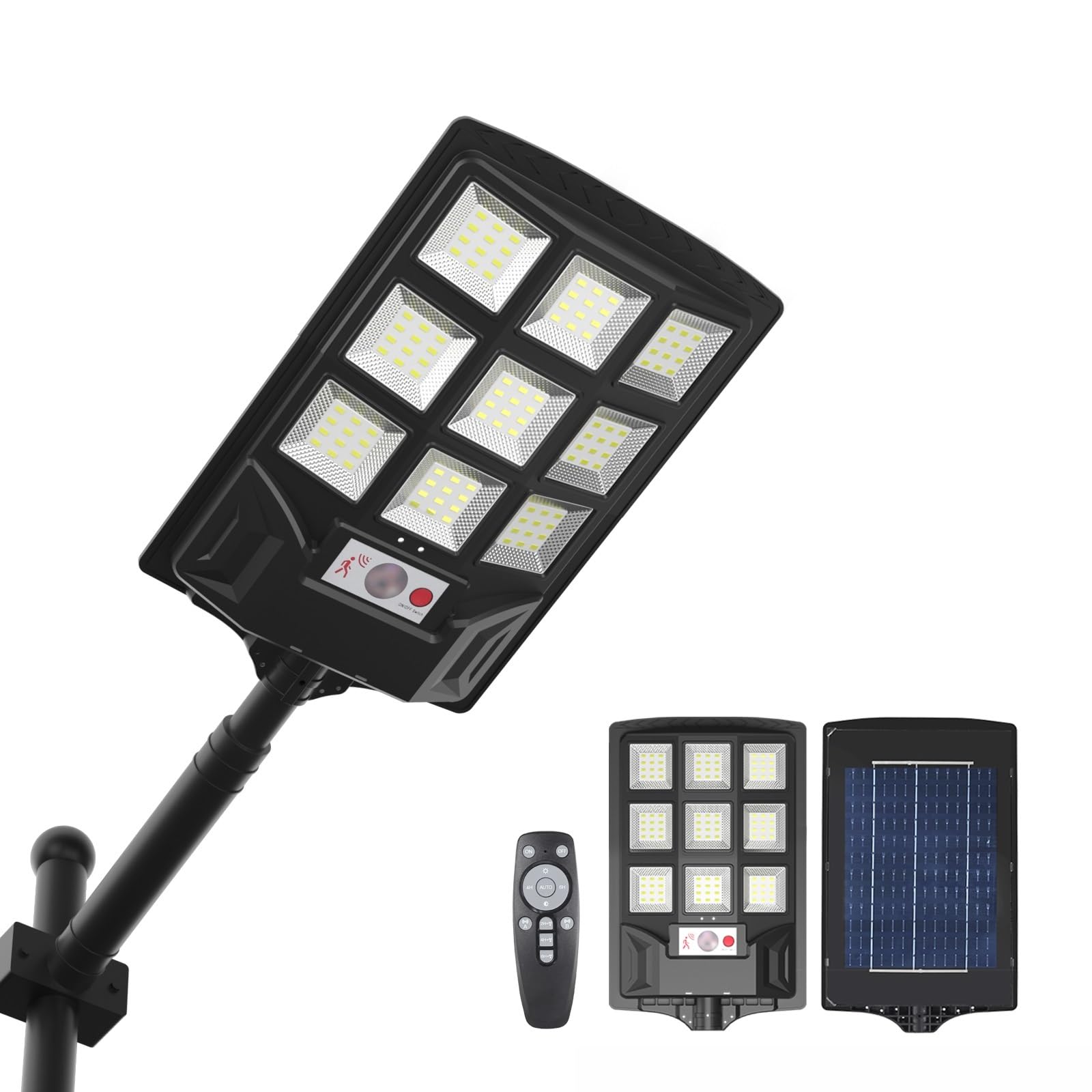 Lenlun 300W Solar Lights Outdoor Waterproof, 150000LM LED Solar Powered Motion Sensor Security Lights, IP65 Wall Lamp Street Light for Garden, Yard, Porch